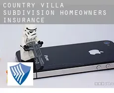 Country Villa Subdivision  homeowners insurance