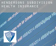 Hendersons Subdivision health insurance