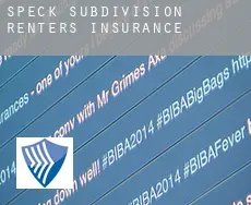 Speck Subdivision  renters insurance